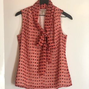 Banana Republic collar tie blouse